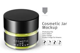 Cosmetic Glass Jar Mockup 2 Glass Jars Cosmetic Jars Jar