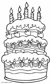 Divide the mixture into 3 equal portions. Free Printable Birthday Cake Coloring Pages For Kids