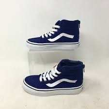 Inspired by creativity, authenticity & passion. New Vans Sk8 Hi Zip Pop Check Skater Casual Shoes Lace Up Canvas Blue Kids 13 Ebay