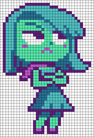 Alpha Friendship Bracelet Pattern 20226 Pixel Art Grid Pixel Art Perler Bead Art
