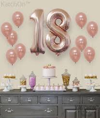 Rose Gold Simple 18th Birthday Decoration Ideas At Home Pin On Home Office Decor Ideas