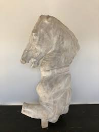 large academic plaster of a horse torso after the Antique, circa ...