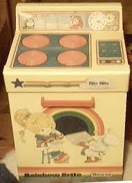 Kitchen set in black 05. Rainbow Brite Kitchen Stove Rainbow Brite Pop Art Decor Childhood