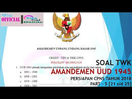 Semoga informasi ini dapat memberikan manfaat kepada anda yang sedang memerlukan informasi mengenai soal tes cpns. Contoh Soal Cpns 2018 Soal Latihan Cpns 2018 Uud 1945 Dan Amandemen 21 25 Icpns