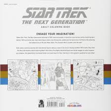 Star trek 100 page spectacular 2012 idw comic autographed by scott tipton and david tipton. Amazon Com Star Trek The Next Generation Adult Coloring Book 9781506702513 Cbs Books