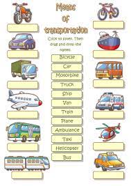Means Of Transport Interactive And Downloadable Worksheet You Can Do The Exercises Online Or Transportation Worksheet Transportation Preschool Transportation