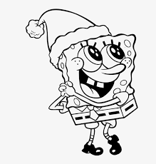 In addition to playing with colors, coloring pages may be used as valuable coloring publications for kids to do research or full their groundwork. Spongebob Is Very Pleased With Today Christmas Coloring Free Printable Spongebob Christmas Coloring Pages Free Transparent Png Download Pngkey