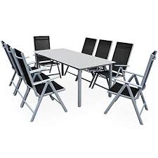 Casaria Salon De Jardin Aluminium Argent Bern 1 Table 8 Chaises Pliantes Plateau De Table E En 2020 Salon De Jardin Aluminium Chaise Pliante Meubles De Jardin En Rotin