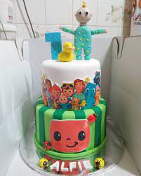Cocomelon birthday cake for 2 year old boy. 2nd Birthday Cake For Boy Cocomelon Novocom Top