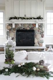 Use the whitewash method mix 1 part paint with 2 parts water for two coats on the stones. 21 River Rock Fireplaces Ideas River Rock Fireplaces Rock Fireplaces Stone Fireplace