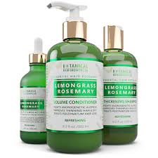 Furthermore, using a natural remedy soothes the soul, which leads to positive hormone production in the body. Hair Growth Lemongrass Rosemary Scalp Treatment And Shampoo Botanical Green Lab