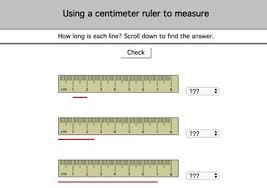 Now let's look at a section of the rule between 4 cm and 5 cm. Mr Nussbaum Math Measurement Activities