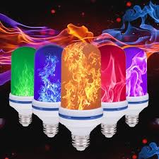 Nk Led Flame Effect Fire Light Bulbs 4 Modes With Upside Down Effect Simulated Party Decorative E26 Flickering Light Atmosphere Lighting Vintage Flaming Lamp In 2020 Flickering Lights Vintage Party Lights Creative Lighting