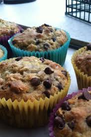 Healthy Banana Chocolate Chip Oat Muffins Moist Muffins With Just T Oatmeal Chocolate Chip Muffins Banana Chocolate Chip Muffins Chocolate Chip Banana Bread