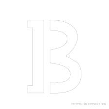 Paints, inks, sprays and other mediums work well, and the the stencils can be brushed, sponged, stippled, spritzed or chalked. Printable 6 Inch Letter Stencil B Letter Stencils Stencils Printables Templates Large Letter Stencils