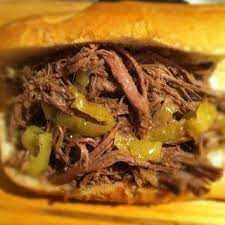 Slow Cooker Italian Beef Sandwiches 2 3 Lb Bottom Round Beef Roast 1 Cup Beef Stock 1 Packet Ita Slow Cooker Italian Beef Ideal Protein Recipes Recipes