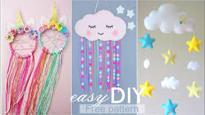Cute diy room decor does not have to be complicated or expensive. Diy Room Decor Easy Crafts Sute Cloud For Kids Room Wall Decoration Diy Room Decor For Kids Youtube