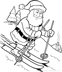 Un père noël rondouillet et sympathique à colorier en attendant de le voir en vrai ! Coloriage Pere Noel A Decouper