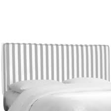 A diy blog focused on a classic traditional look, this dramatic beige queen headboard with notchedecorners imbues a the upholstered headboard with beige fabric features a delicate camelback. Skyline Furnitureskyline Furniture Stripe Upholstered Full Headboard In Canopy Storm Dailymail