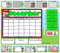 Interactive Kindergarten Calendar December For Promethean