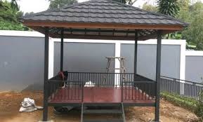 Astri agustina | rabu, 09 agustus 2017 08:50. Unik Desain Gazebo Rangka Dari Baja Ringan Model Minimalis Harga Murah