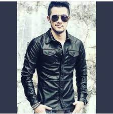 Punkerskinhead Hunks In Leather Mens Leather Shirt Leather Jacket Men Jackets Men Fashion