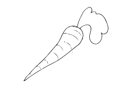 Easy carrot coloring page printable. Coloring Page Carrot Free Printable Coloring Pages Img 12283