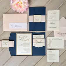Navy Blush And Gold Wedding Invitations Navy And Pale Pink Wedding Invitations N Blush Wedding Invitations Navy Wedding Invitations Pink Wedding Invitations