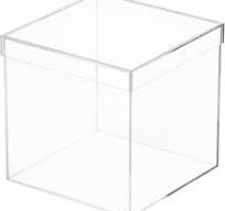 Amazon.com: Umoonfine Clear Square Acrylic Boxes, Acrylic ...