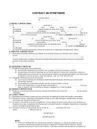 Contractul de vanzare cumparare si clauza de intretinere. Contractul De Intretinere Pdf
