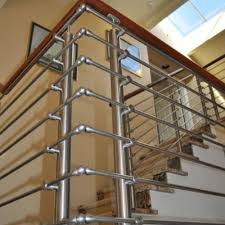 Stainless steel hand rails, stainless steel posts, square, rectangle or round are often teamed with wire cables to achieve the modern look.wire cables with timber posts and handrails are also a popular choice. Ss Railings Ss304 Stainless Steel Staircase Railing Manufacturer From Delhi