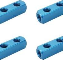 KUMGROT 2-Way Pneumatic Manifold - Aluminum Air Distribution Block (G1/2")