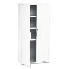 officeworks resin storage cabinet 33w x 18d x 66h platinum