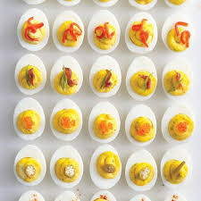 Skip The Bacon If You Like And Substitute 2 Tablespoons Melted Butter Instead Food Bacon Deviled Eggs Bacon Deviled Eggs Recipe