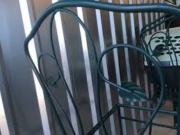Chic pair of wrought iron and metal mesh garden, patio, armchairs attributed to salterini. Salterini Woodard Or An Imposter Collectors Weekly