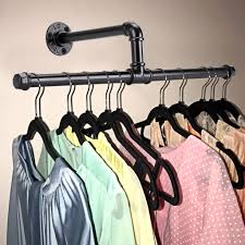 Maybe you would like to learn more about one of these? Bstkey Rustic State Industrial Wall Mount Double Pipe Hanger Holder Rack Clothes Bar Towel Holder Hanger Black Buy Online In Botswana At Botswana Desertcart Com Productid 111981532