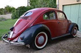 Image result for Bordeaux Red 1950 Beetle