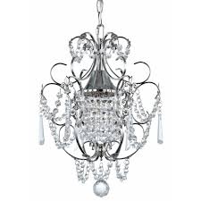 Crystal Mini Chandelier Pendant Light In Chrome Finish 2233 26 Destination Lighting