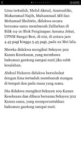 292 отметок «нравится», 1 комментариев — sinar harian (@sinarharian) в instagram: Fahmi Na Twitteru Seksyen 302 Kanun Keseksaan Hukuman Gantung Sampai Mati Update Kes Zulfarhan Student Upnm