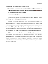 Novel yang saya kaji ialah leftenan adnan karya abdul latip. Soalan Percubaan Spm Novel 2 Skema Jawapan