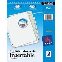 March 14, 2021 by mathilde émond. Avery Big Tab Insertable Extra Wide Dividers