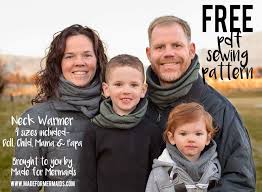 A medium weight knit or flannel would work well for a neck warmer, too. Free Pdf Pattern Neck Warmer Pattern 4 Sizes Doll Child Adults