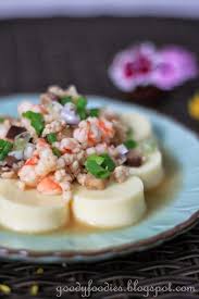 Eat Your Heart Out Recipe Japanese Egg Tofu With Minced Chicken Prawns And Mushrooms Egg Tofu Recipes Food