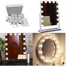 Etopled Store Led Vanity Mirror Lights Kit With Dimmable Light Bulbs Lighting Fixture Strip For Makeup Vanity Table Set Wardrobe Lednews