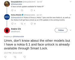 Android phones classic phones support. Nokia Confirms Devices To Gain Face Unlock In Coming Months