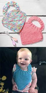Huge range of car seats, prams, cots, toys, car seat, high chairs and more Free Baby Knitting Pattern For Easy Pull On Stay On Bib Crochet Baby Bibs Baby Knitting Crochet Mittens Pattern