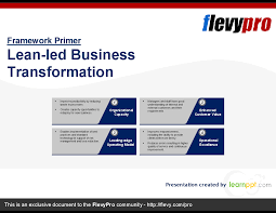 Lean Led Business Transformation Https Flevy Com Browse Flevypro Doc 3788 Big Cross Organizational Chan In 2020 Operational Excellence Business Presentation Business