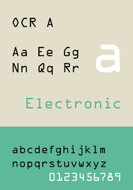 Ocr フォント