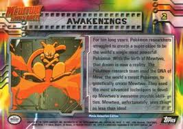We did not find results for: 1999 Topps Pokemon The First Movie Non Sport Gallery Trading Card Database