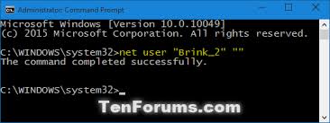 Remove Password Of Local Account In Windows 10 Tutorials